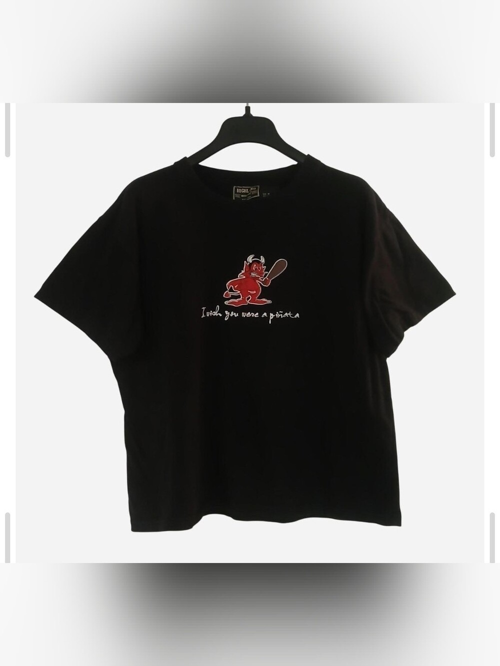Highland Outfitters Size M 100% Cotton T Shirt Black Red White Short Sleeve